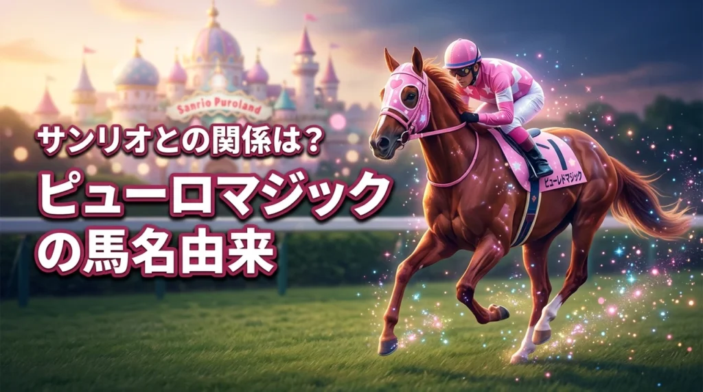 ピューロマジックの馬名由来は？意味やサンリオとの関係も調査！