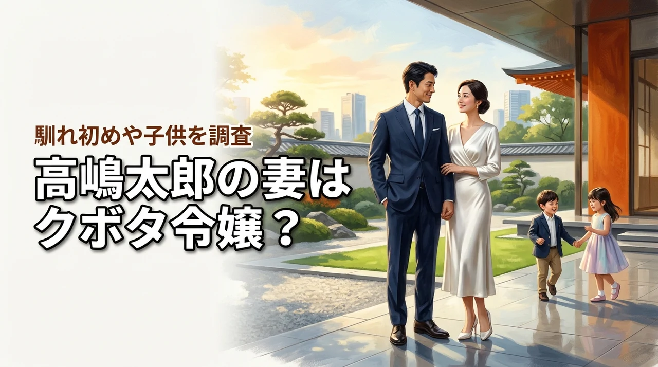 高嶋太郎の妻はクボタ令嬢?馴れ初めや子供も調査!