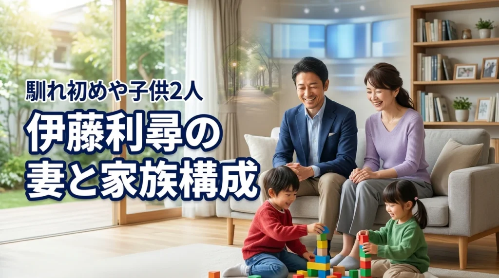 伊藤利尋の妻は誰？嫁との馴れ初めや子供2人の家族構成